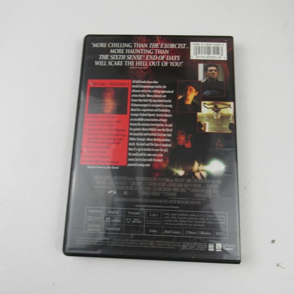 End of Days Arnold‎ Schwarzenegger Collector's Edition Widescreen DVD - Picture 2 of 4